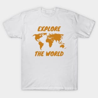 Explore the world map T-Shirt